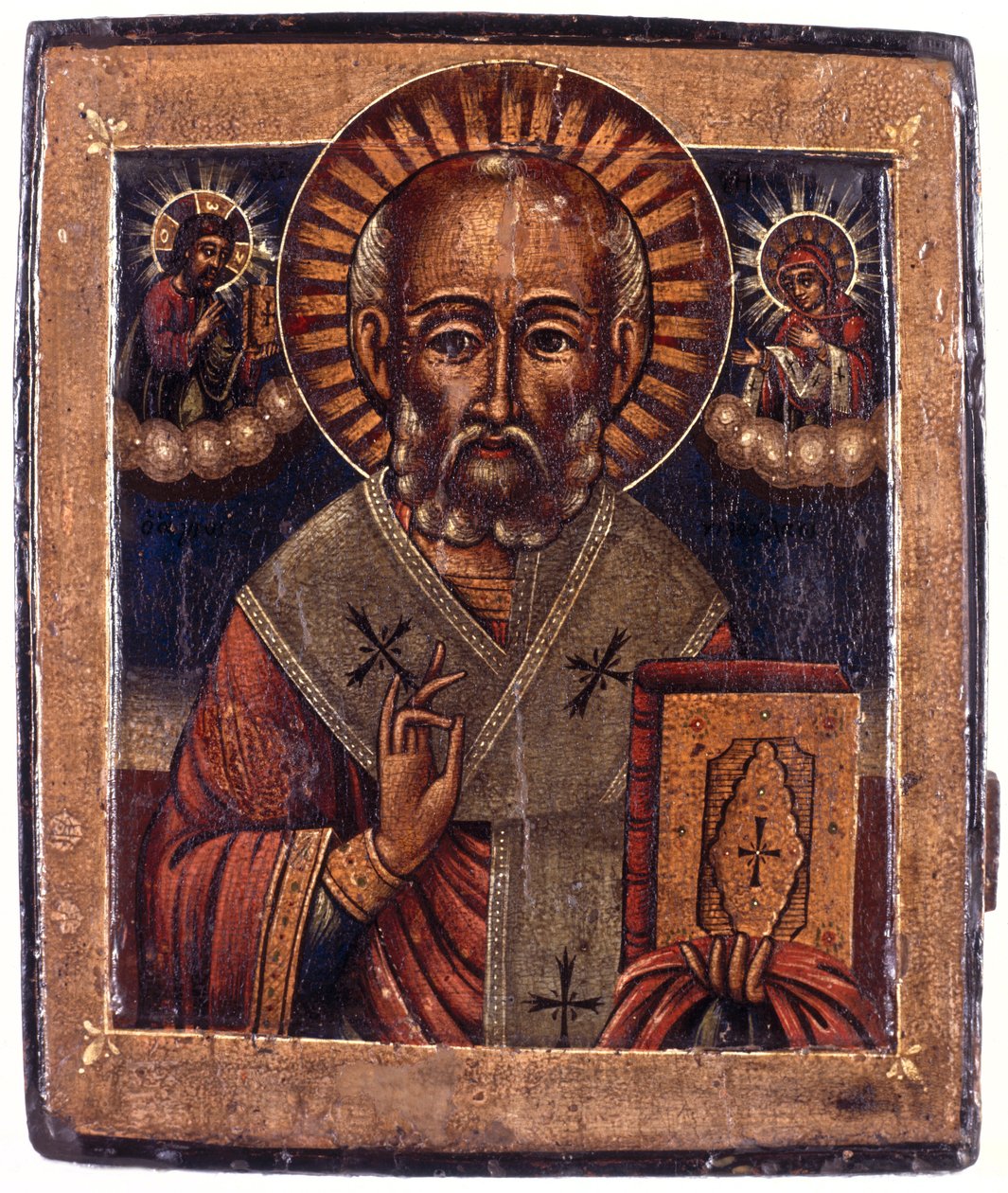 Szent Miklós, 18. század közepe (tempera, tábla) alkotó: Greek School