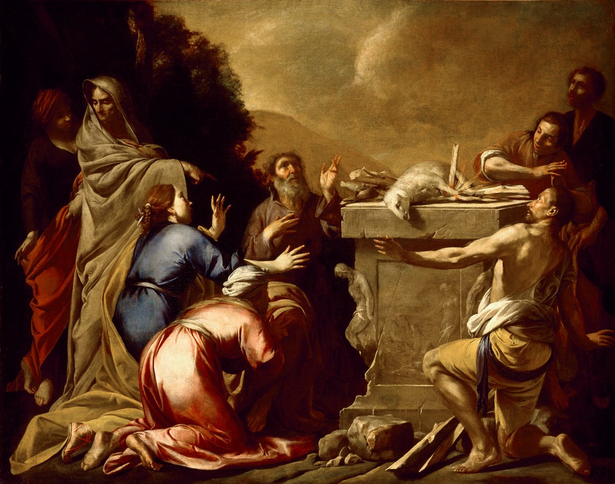 Noé áldozata c. 1645-1650 alkotó: Italian School