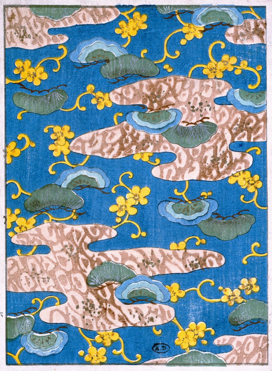 Szövetkialakítás, XIX. század vége (wc fametszeten) alkotó: Japanese School