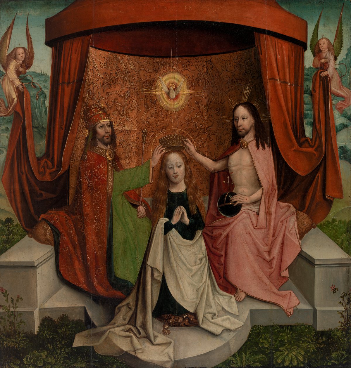Szűz koronázása alkotó: Netherlandish School