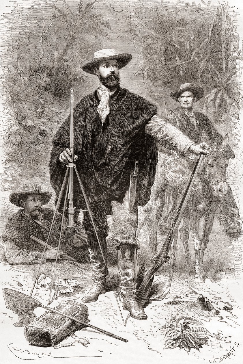 Édouard François André botanikai expedíciója során az Andok lábánál 1875-76-ban alkotó: Spanish School