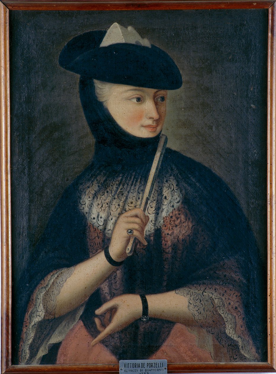 Vittoria de Porzelli portréja, 1773 alkotó: Unknown