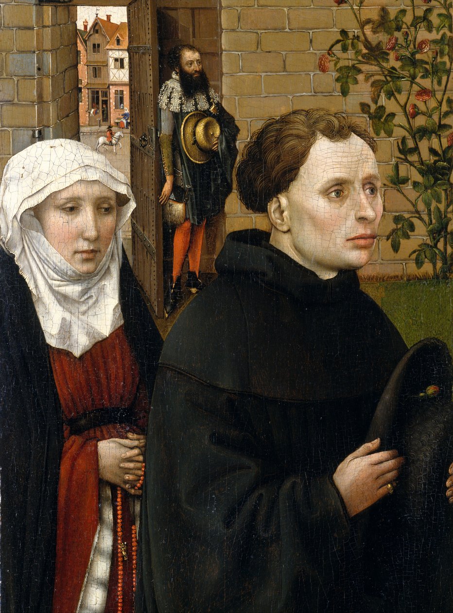 Angyali üdvözlet triptichon (Merode oltárkép), 1427-1432 körül (olaj, tölgy) alkotó: 13758 1444 Master of Flemalle