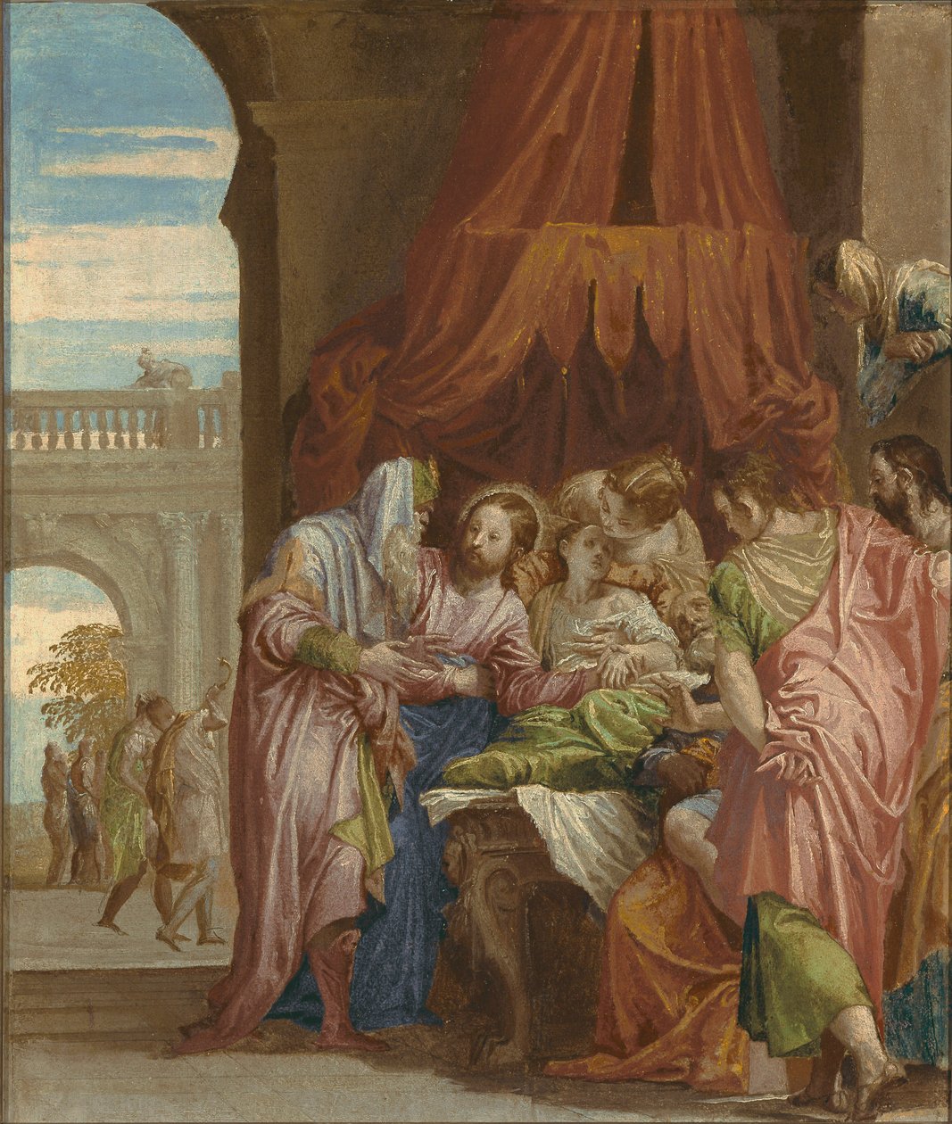 Jairus leányának feltámasztása, 1546 körül alkotó: Paolo Veronese