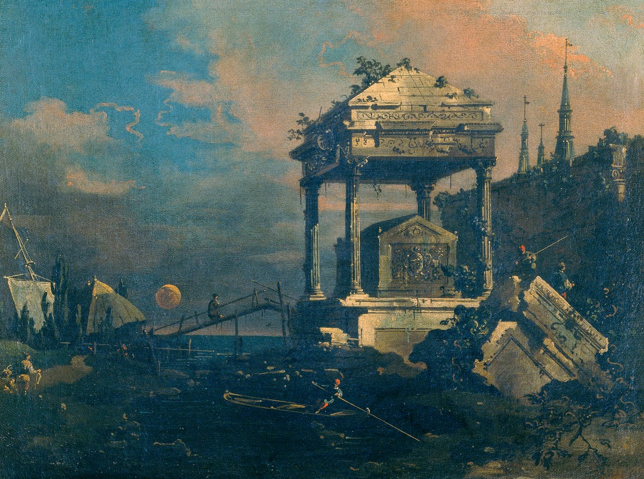 Capriccio sírral alkotó: Giovanni Antonio Canal