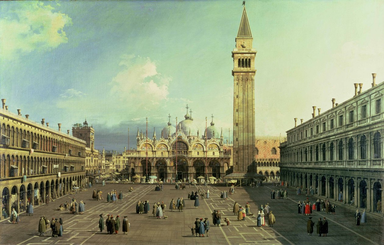Piazza San Marco, Velence, 1730-35 körül alkotó: Giovanni Antonio Canal