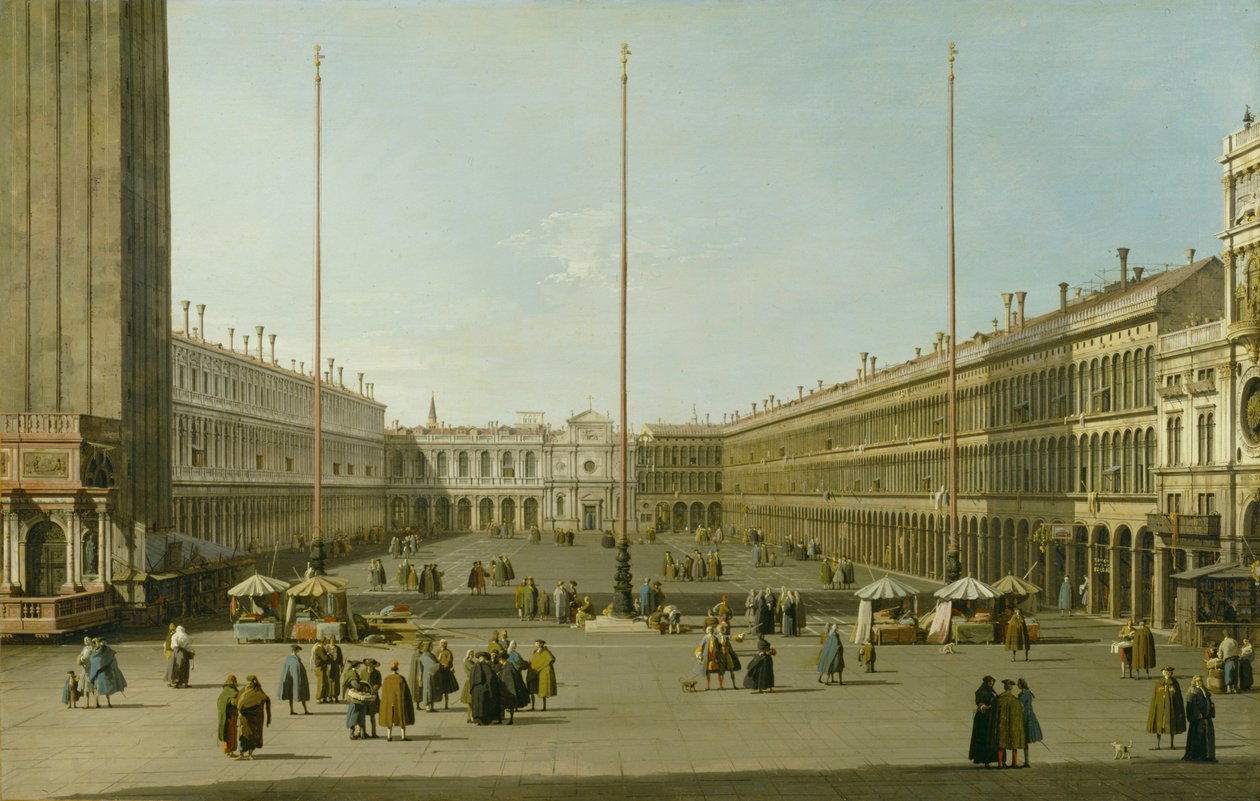 A Piazza San Marco, 1738-40 körül alkotó: Giovanni Antonio Canal