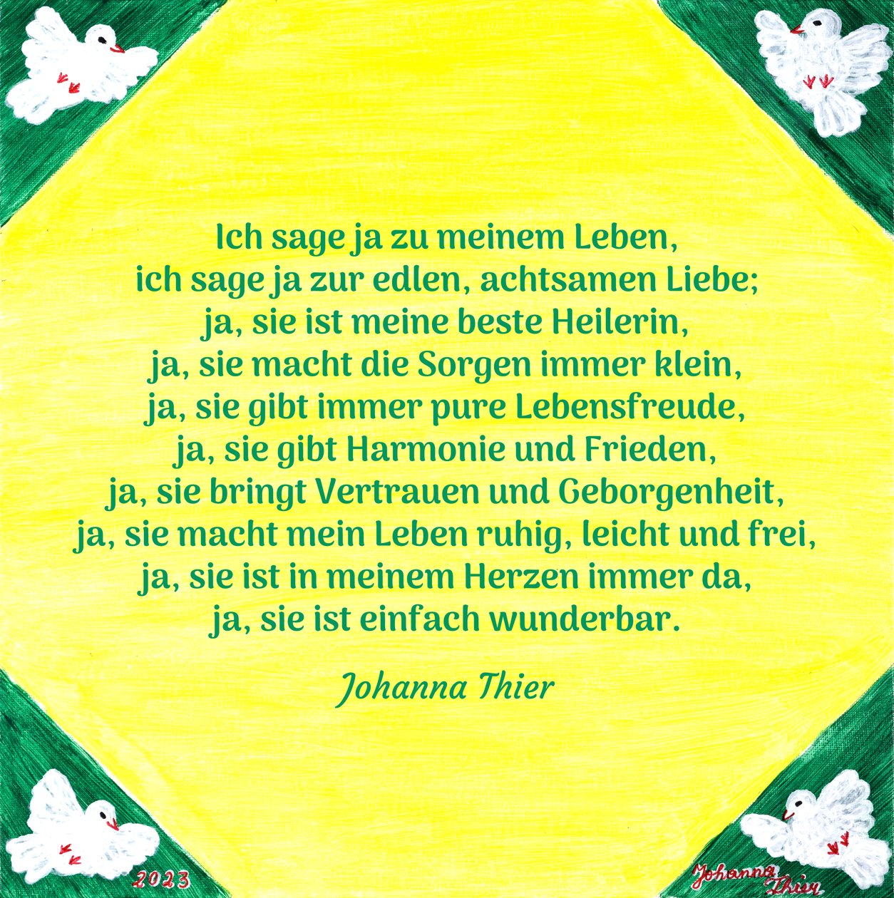 Igent mondok - 2. verzió alkotó: Johanna Thier
