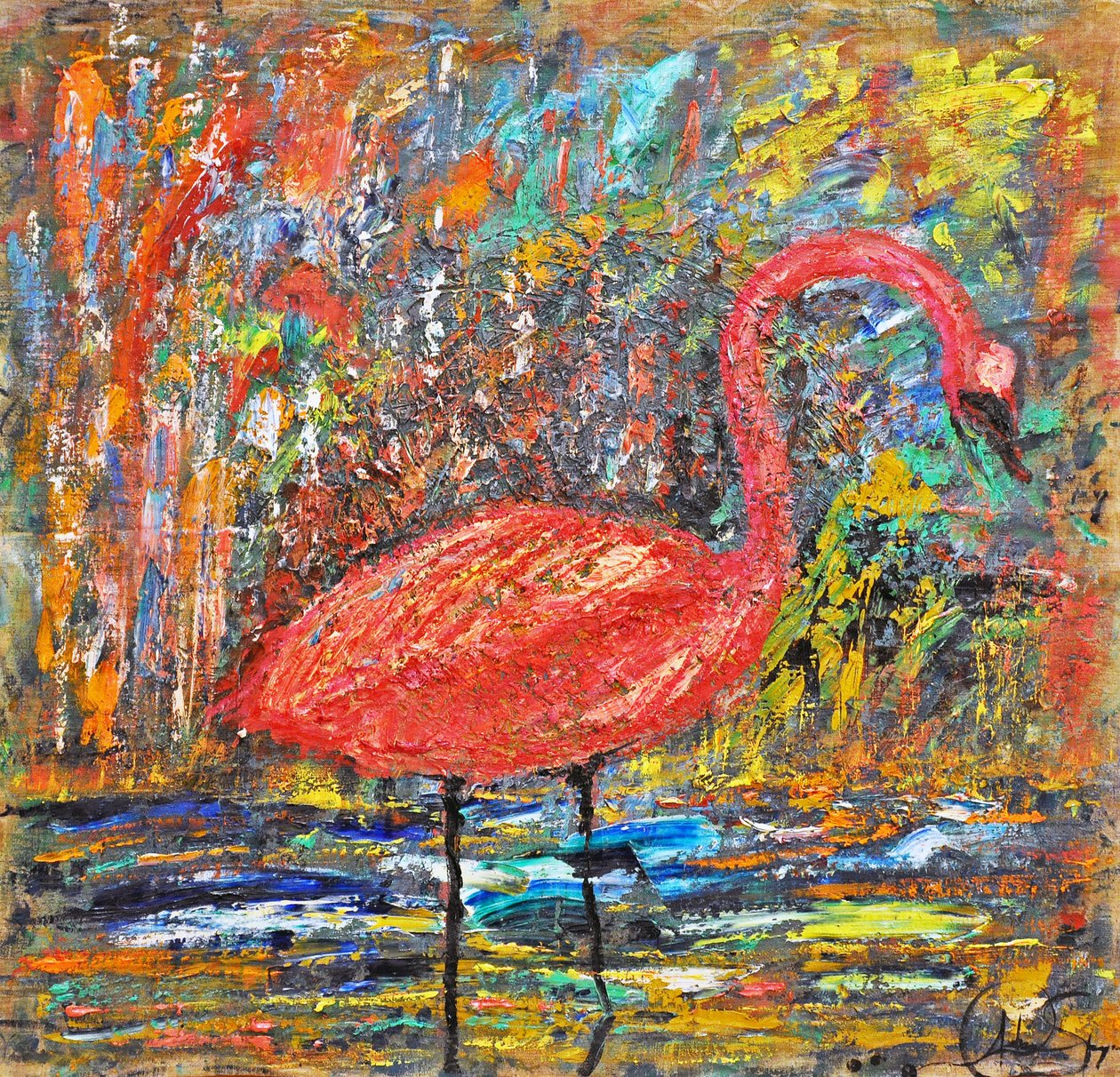 A flamingó nagyszerű szépsége alkotó: Andrea Speziali