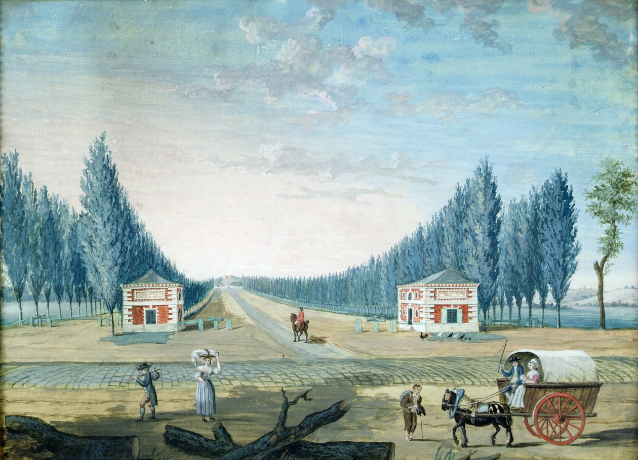 A Parc du Raincy bejárata, 1754-93 körül alkotó: 1717 1806 Carmontelle