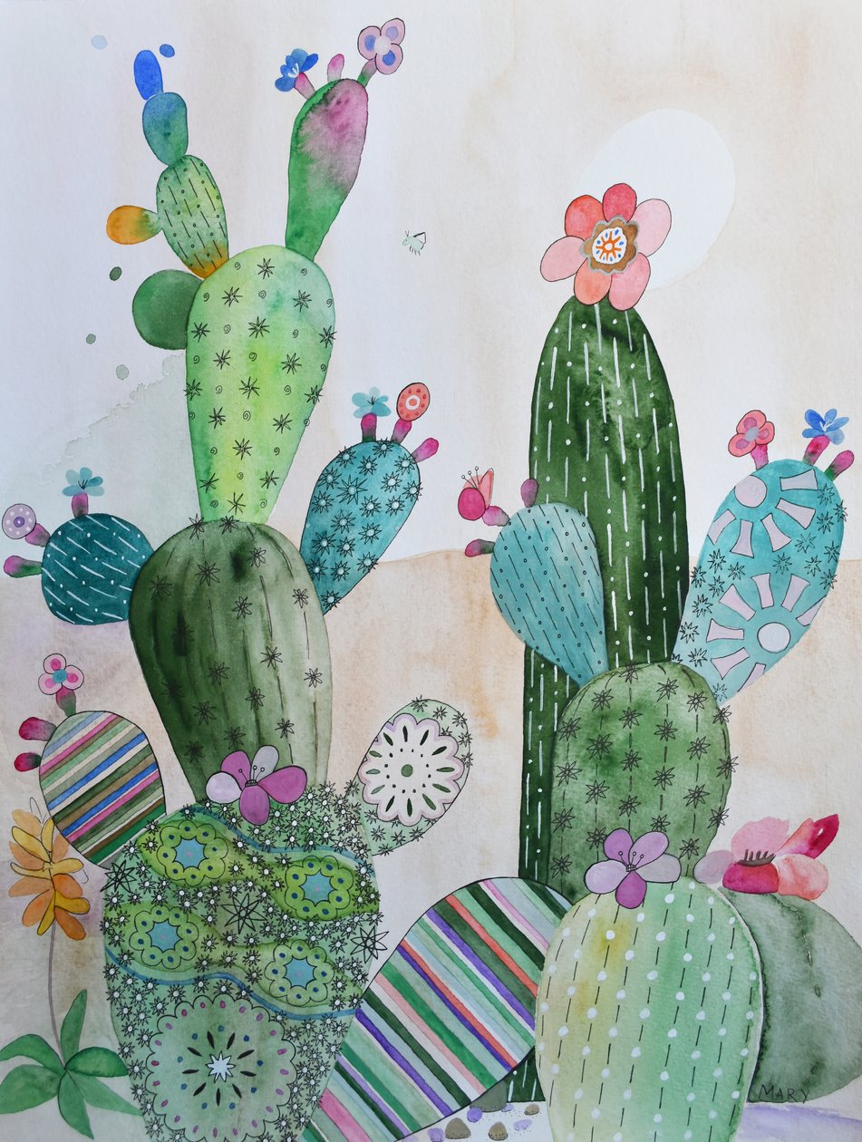 Kaktuszok alkotó: Marys Watercolors