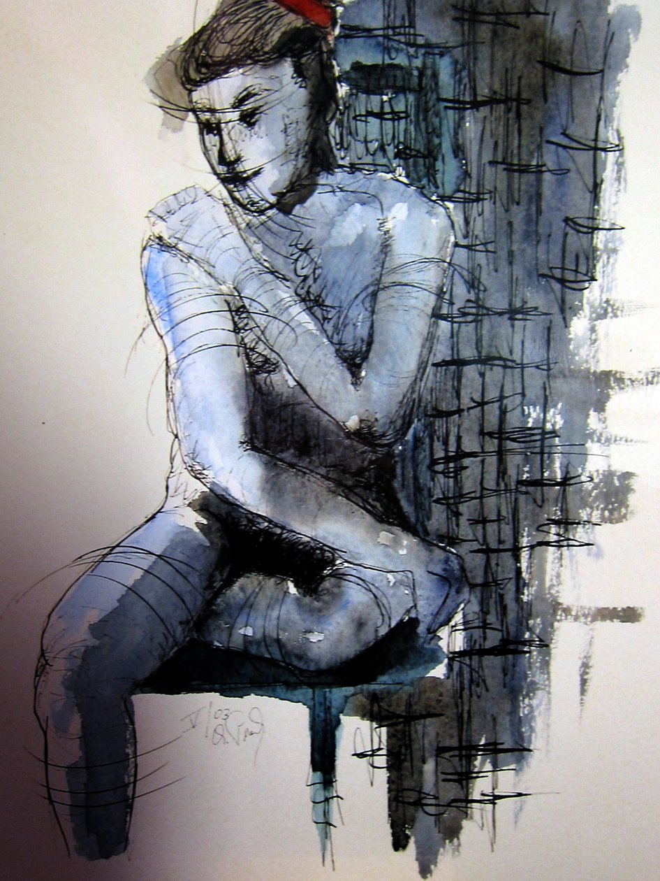 Akt in blau alkotó: Christian Piecuch