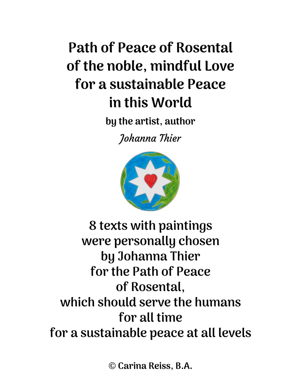 Path of Peace of Rosental alkotó: Johanna Thier