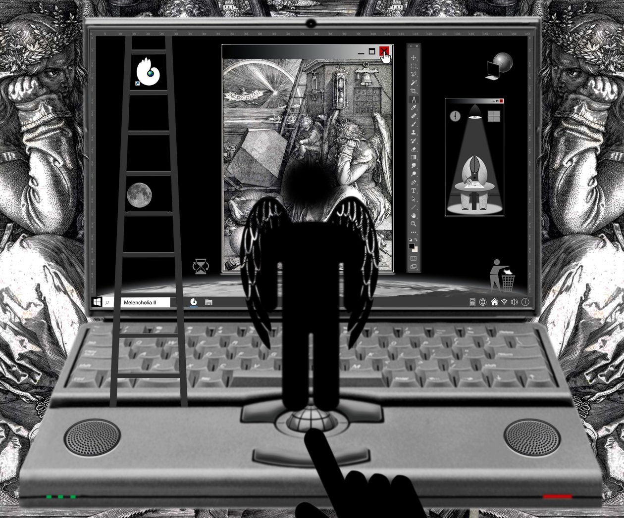 Melankólia II (a sorozatból: Windows) alkotó: Alexander Eibach