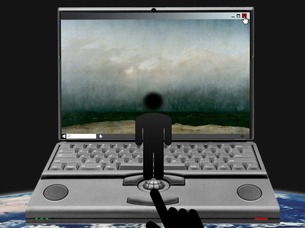 Kilátás a képbe (a sorozatból: Windows) alkotó: Alexander Eibach