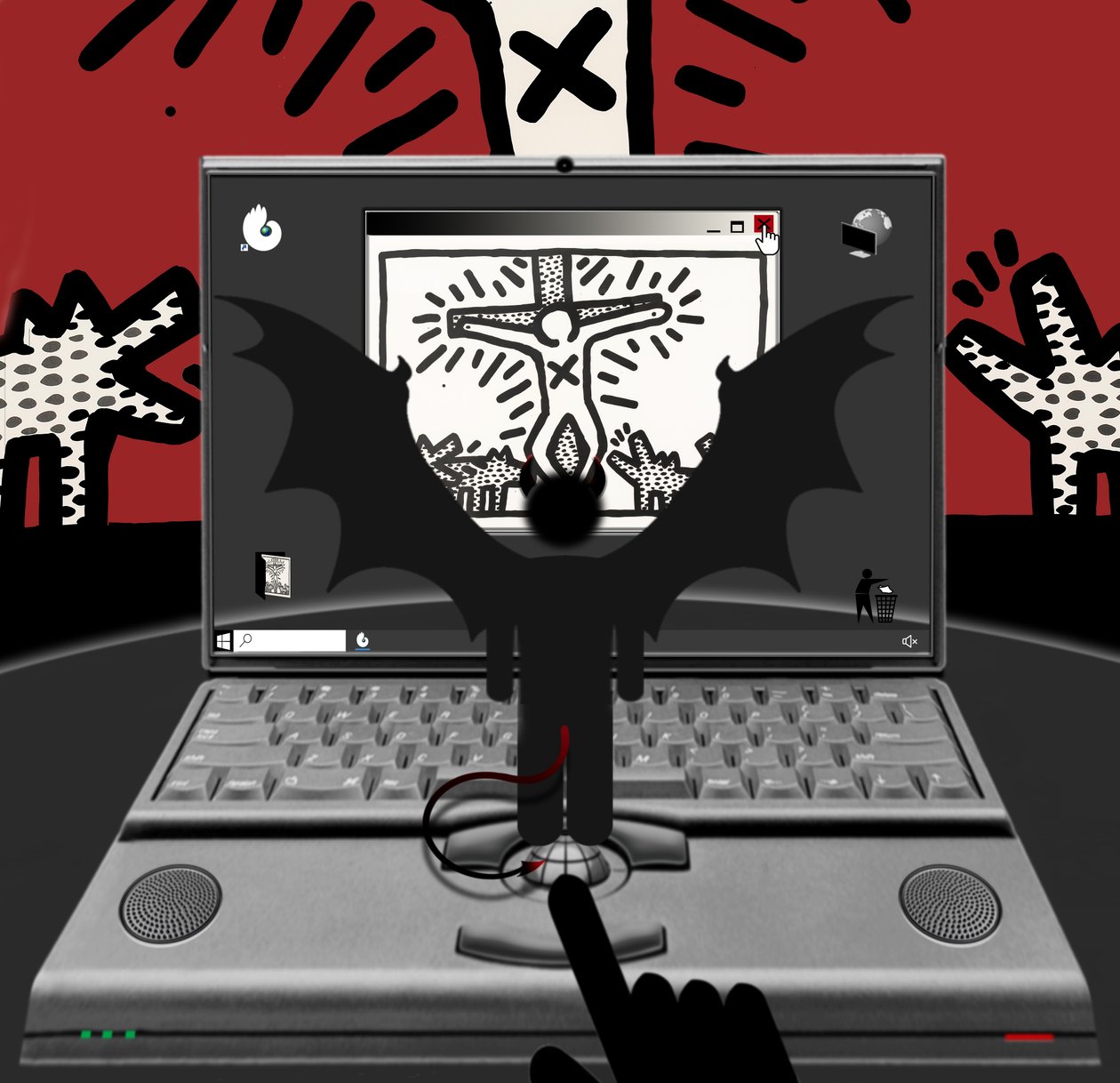 Az Antikrisztus (II) (a sorozatból: Windows) alkotó: Alexander Eibach