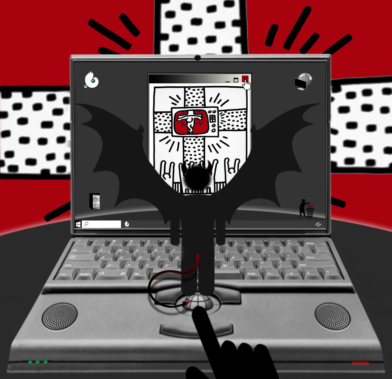 Az Antikrisztus (III) (a sorozatból: Windows) alkotó: Alexander Eibach