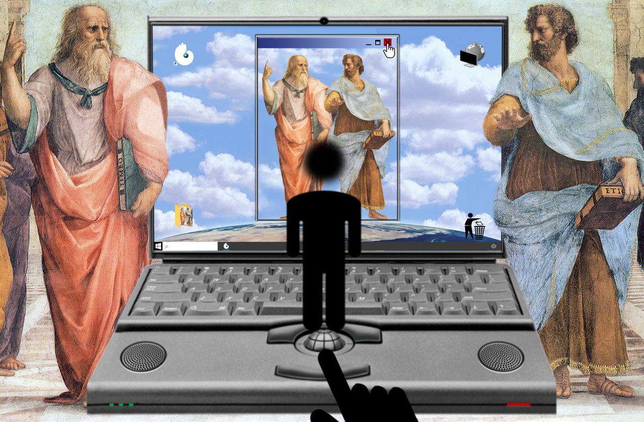A végtelen beszélgetés (a sorozatból: Windows) alkotó: Alexander Eibach