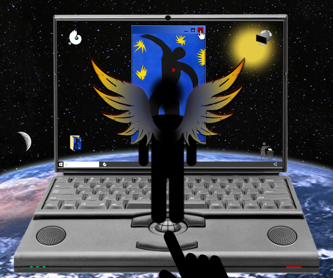 Icarus (III) (a sorozatból: Windows) alkotó: Alexander Eibach