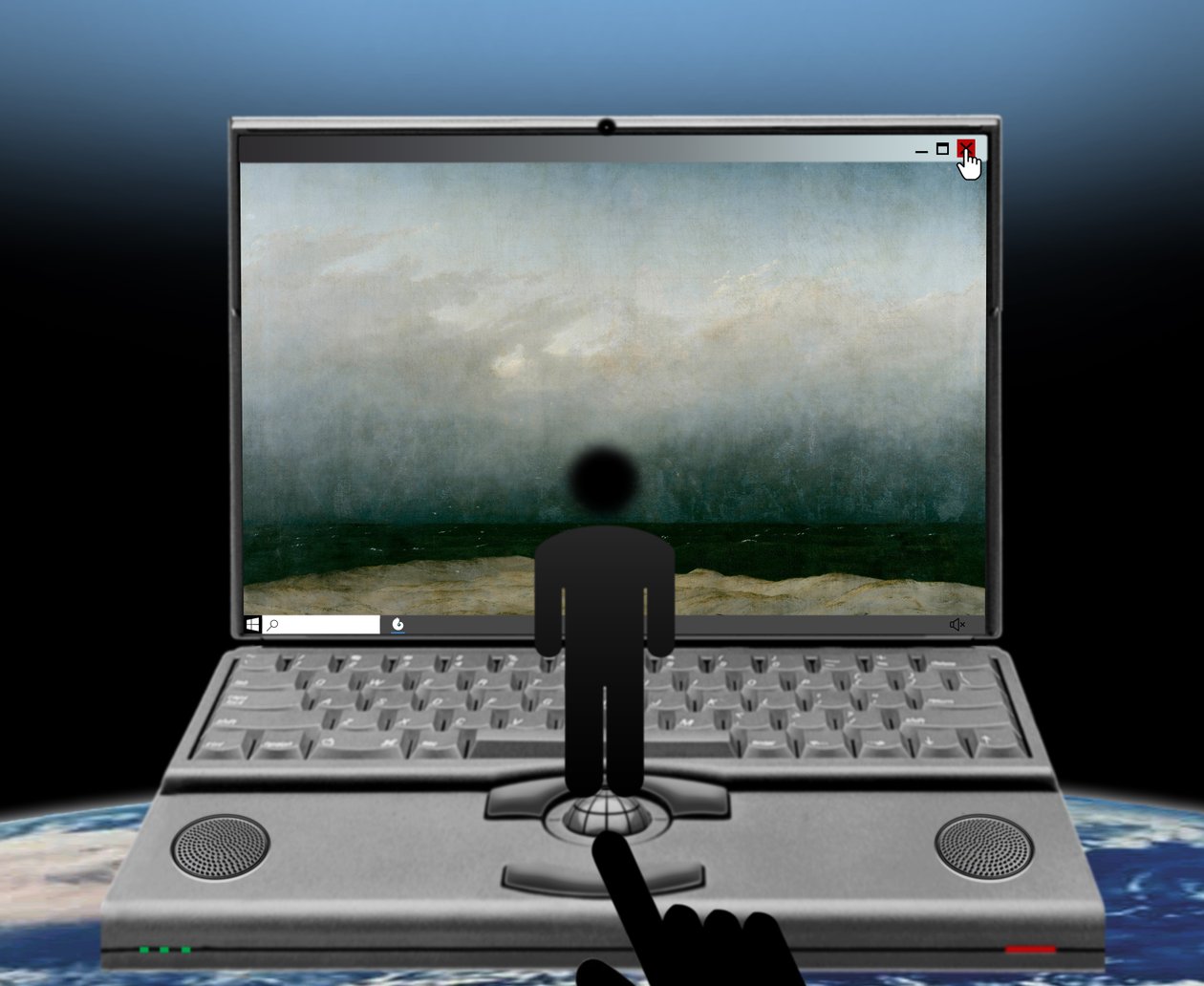 Kilátás a képbe (a Windows sorozatból) alkotó: Alexander Eibach