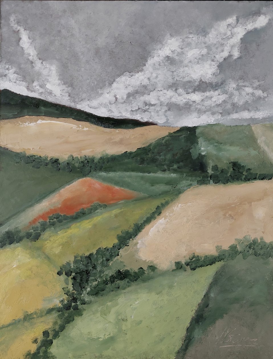 Sövények a mezők között alkotó: M. Vet