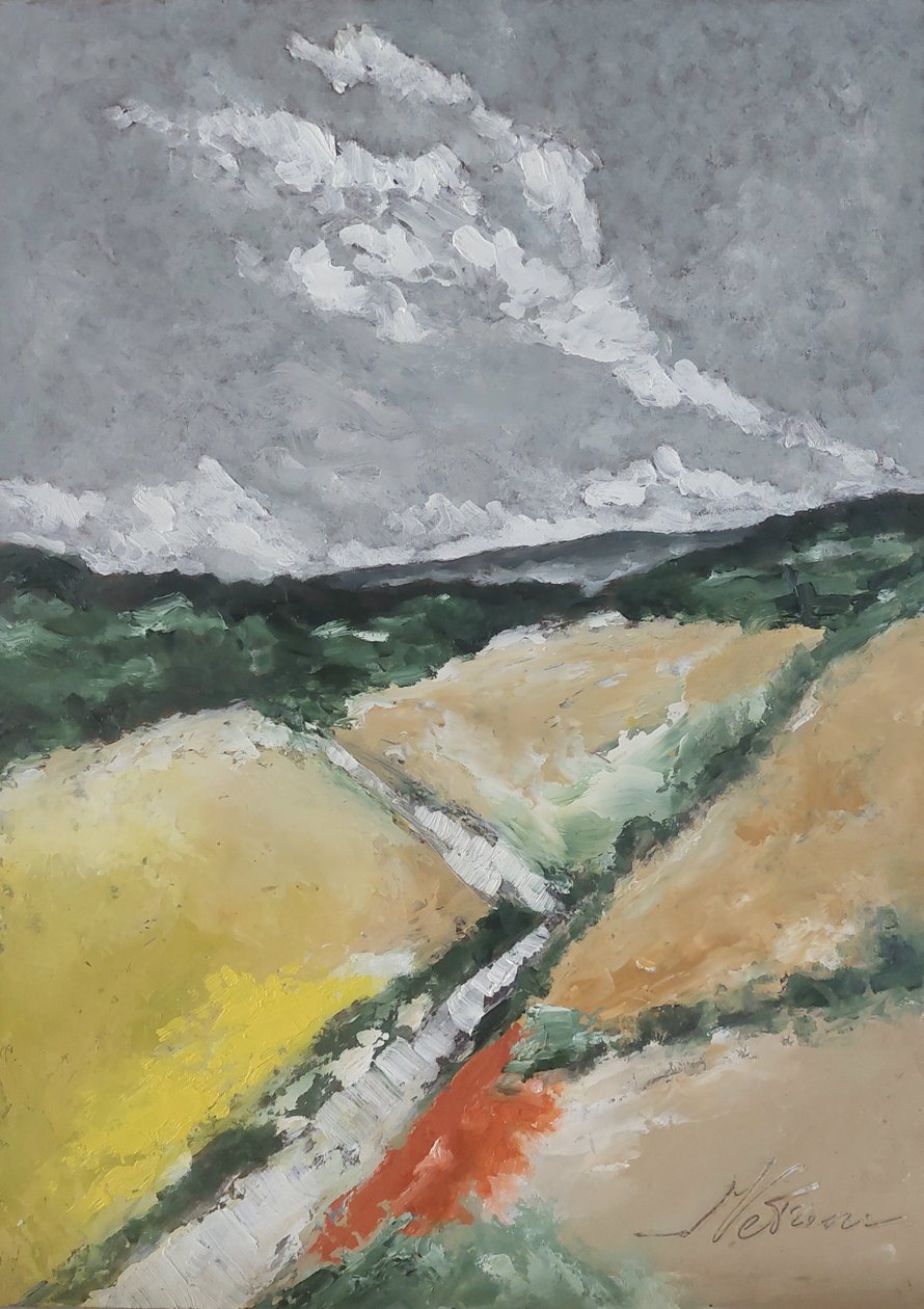 Az erdő szélén alkotó: M. Vet