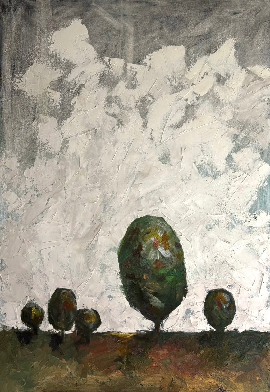 Fák a mezőn alkotó: HILI ART Tetiana Brzozowski