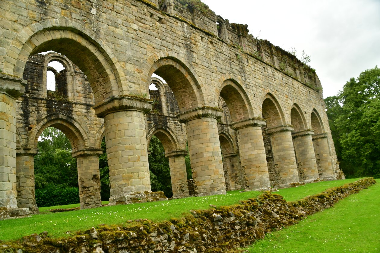 Buildwas apátság, egy középkori ciszterci kolostor Shropshire-ben, Angliában. alkotó: Albert Mansour
