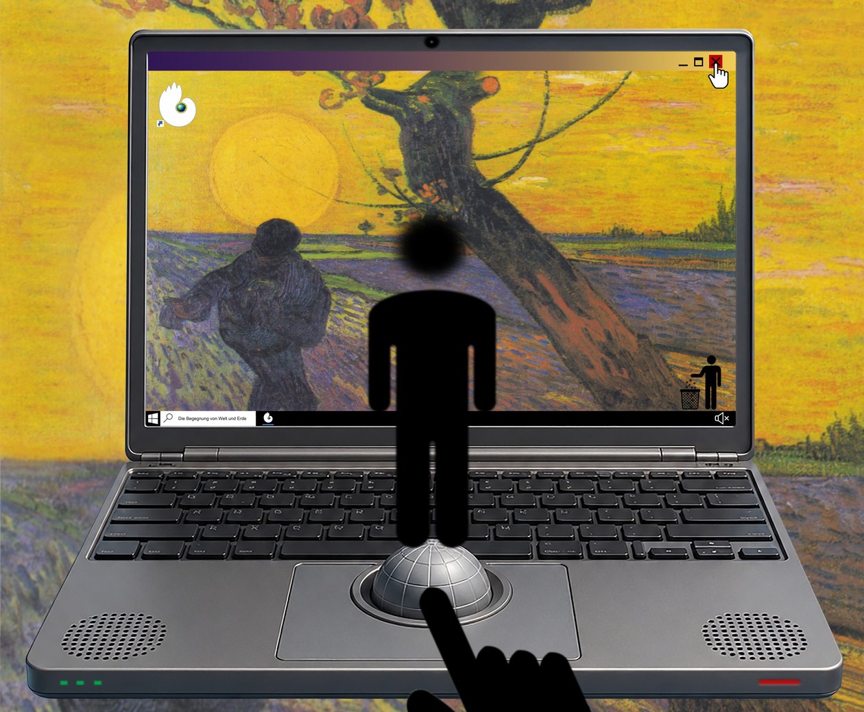 A világ és a föld találkozása (a Windows sorozatból) alkotó: Alexander Eibach