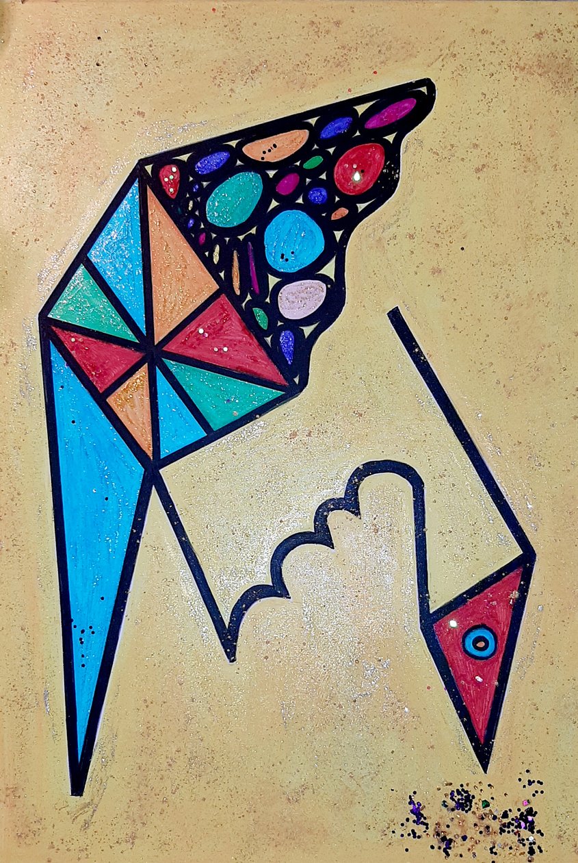 Csipegető madár alkotó: Steffi_Seiler_Art