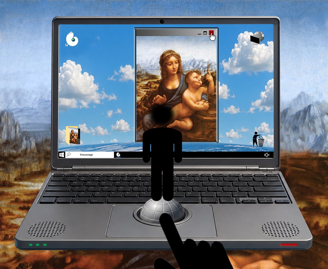 Kreuzwege (I) (aus der Serie WINDOWS) alkotó: Alexander Eibach