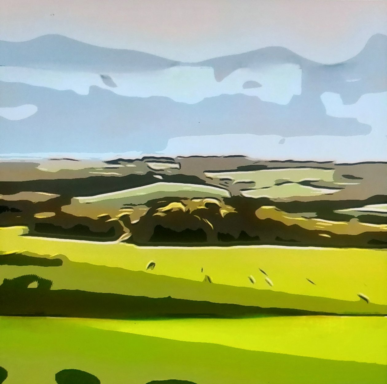 Digitale Landschaft 04 alkotó: M. Vet