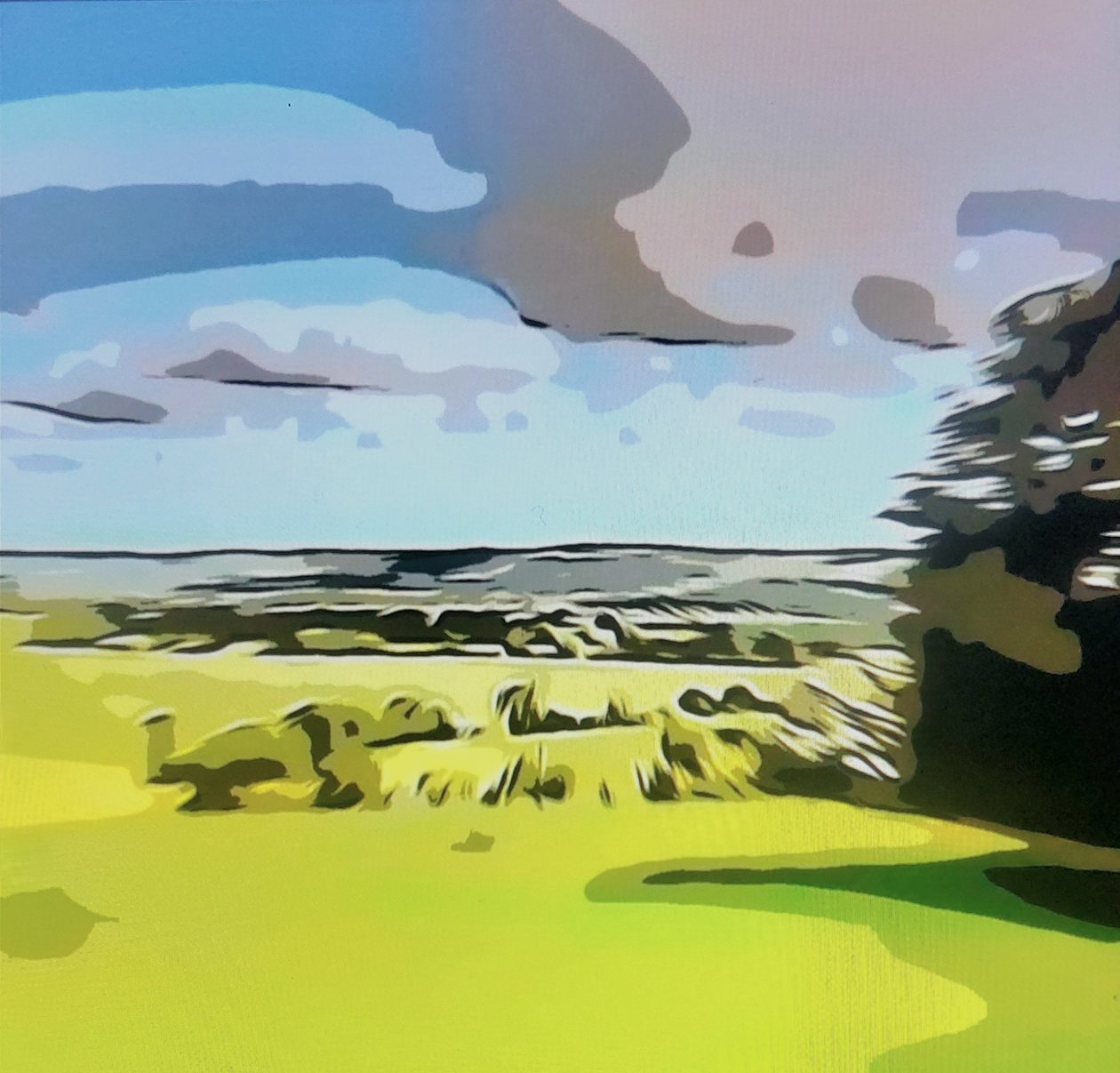 Digitale Landschaft 05 alkotó: M. Vet