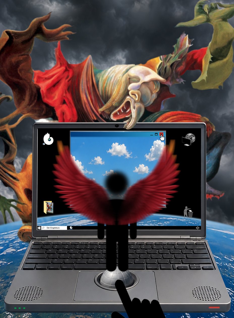 Engelssturz (aus der Serie WINDOWS) alkotó: Alexander Eibach