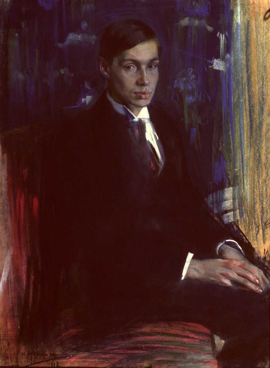 Borisz Paszternak (1890-1960) portréja, 1917 (pasztell, papíron) alkotó: A. A. Murashko