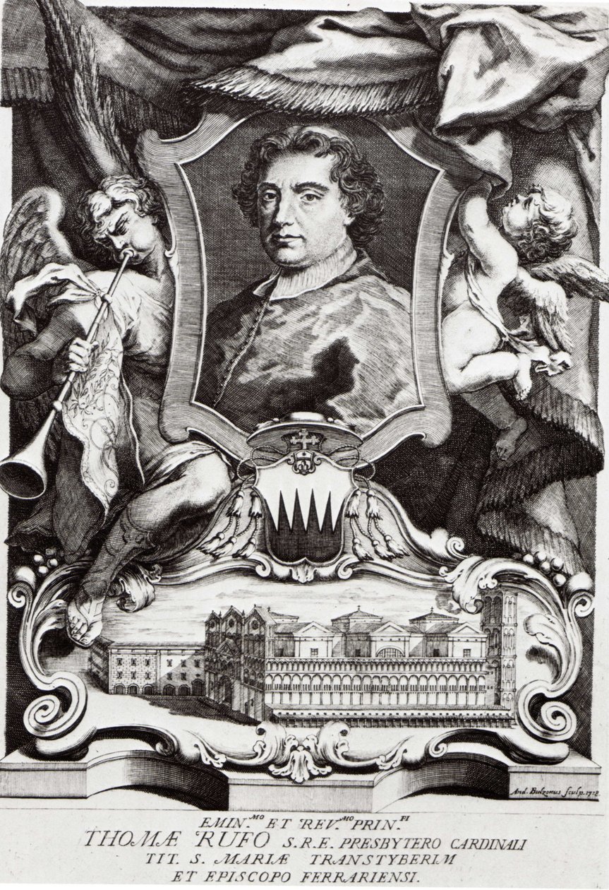 Tommaso Ruffo bíboros portréja alkotó: A. Bolzoni