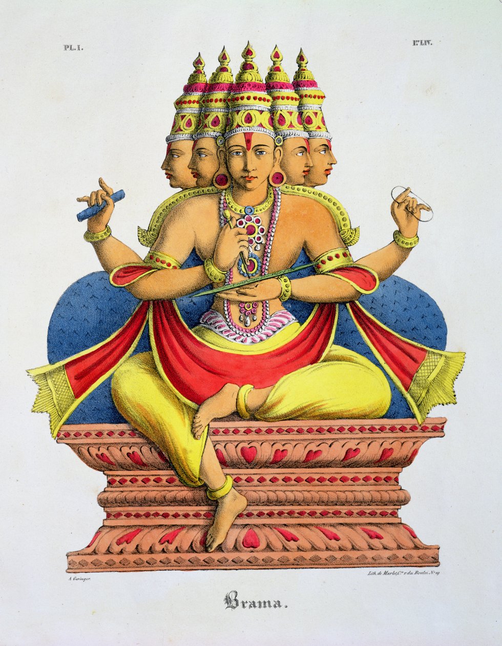 Brahma, metszett de Marlet alkotó: A. Geringer