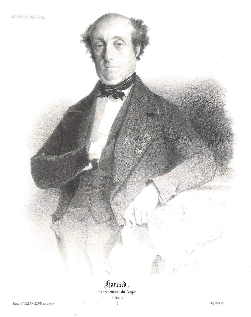 Pascal HAMARD portréja alkotó: A. Lemaire Berthet