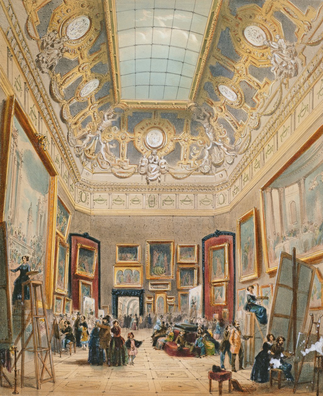 Tanulmányi nap a Louvre-ban, 1840-49 körül alkotó: A Provost