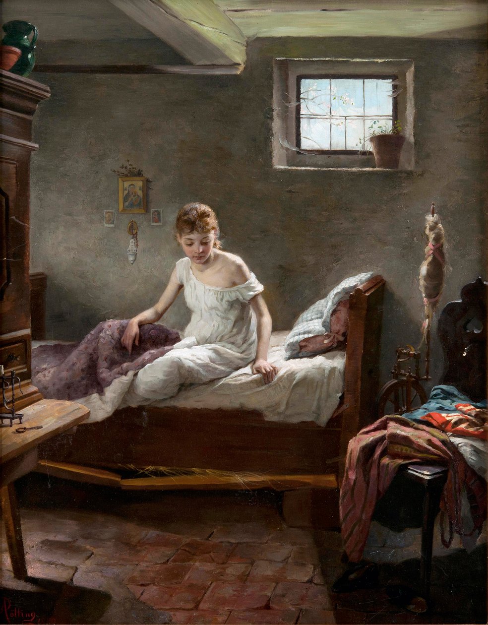 Reggel alkotó: A. Rötting