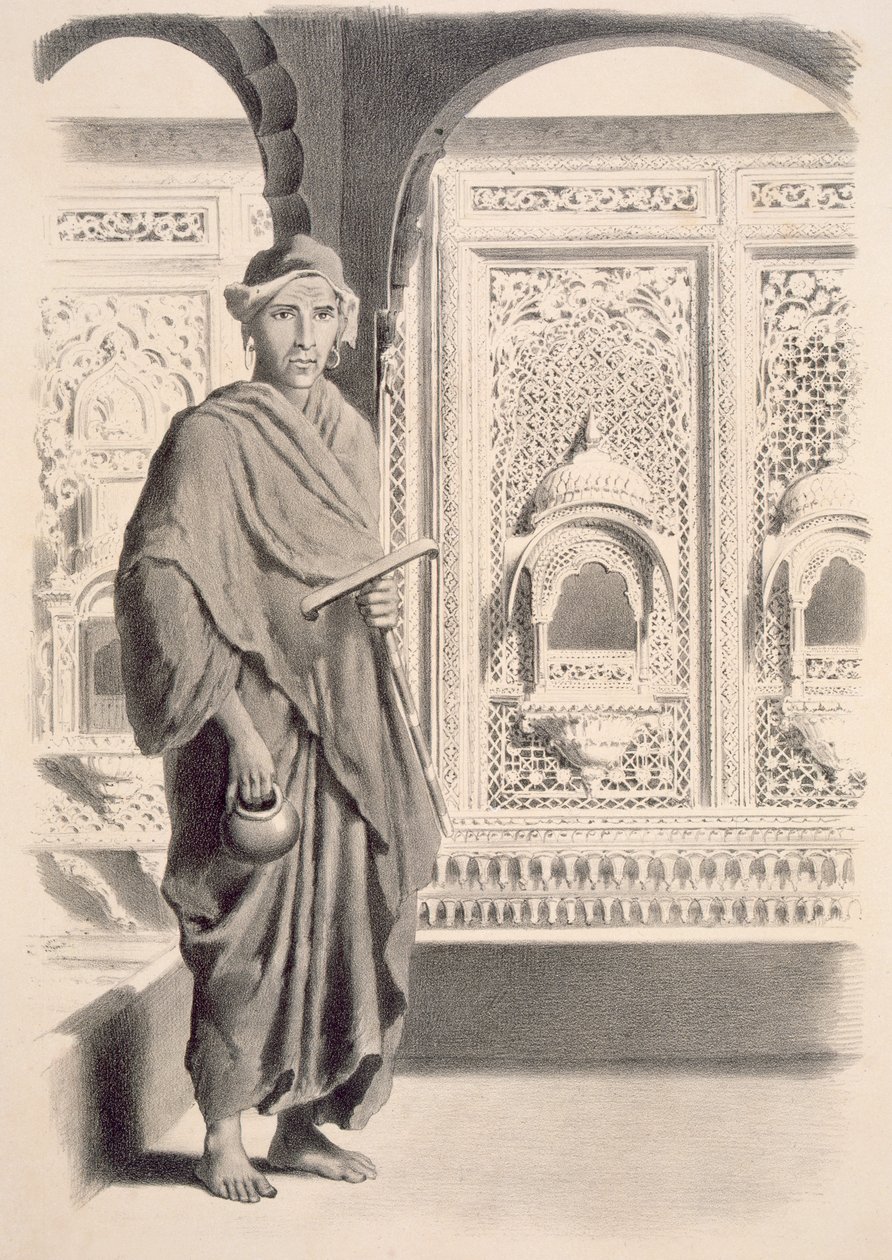 Rajputana fakírja, a „Voyages in India” című kocsmából. Smith, Elder und Co., 1858 alkotó: A. Soltykoff