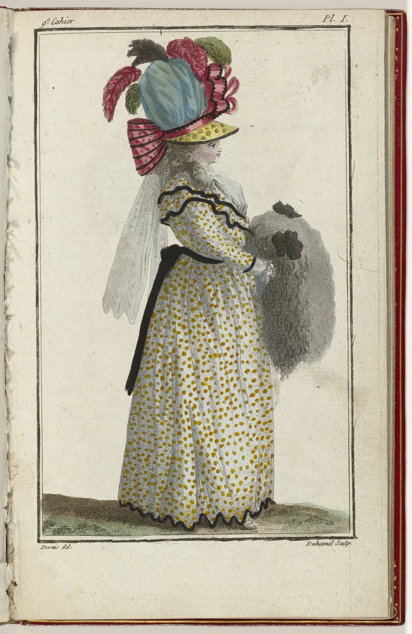 Cabinet des Modes vagy Les Modes Nouvelles, 1786. március 15., pl. én alkotó: A.B. Duhamel