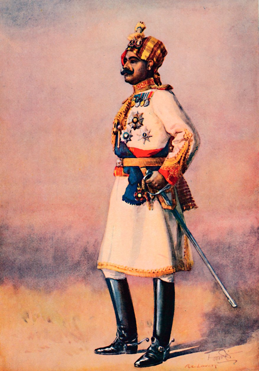 Egy indiai maharadzsa, 1913 alkotó: AC Lovett
