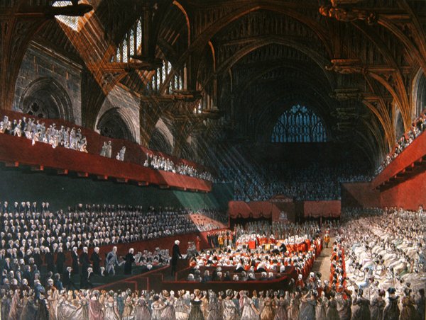 Lord Melville pere a Westminster Hallban 1806 áprilisában alkotó: A.C. and Nattes J.C. (after) Pugin