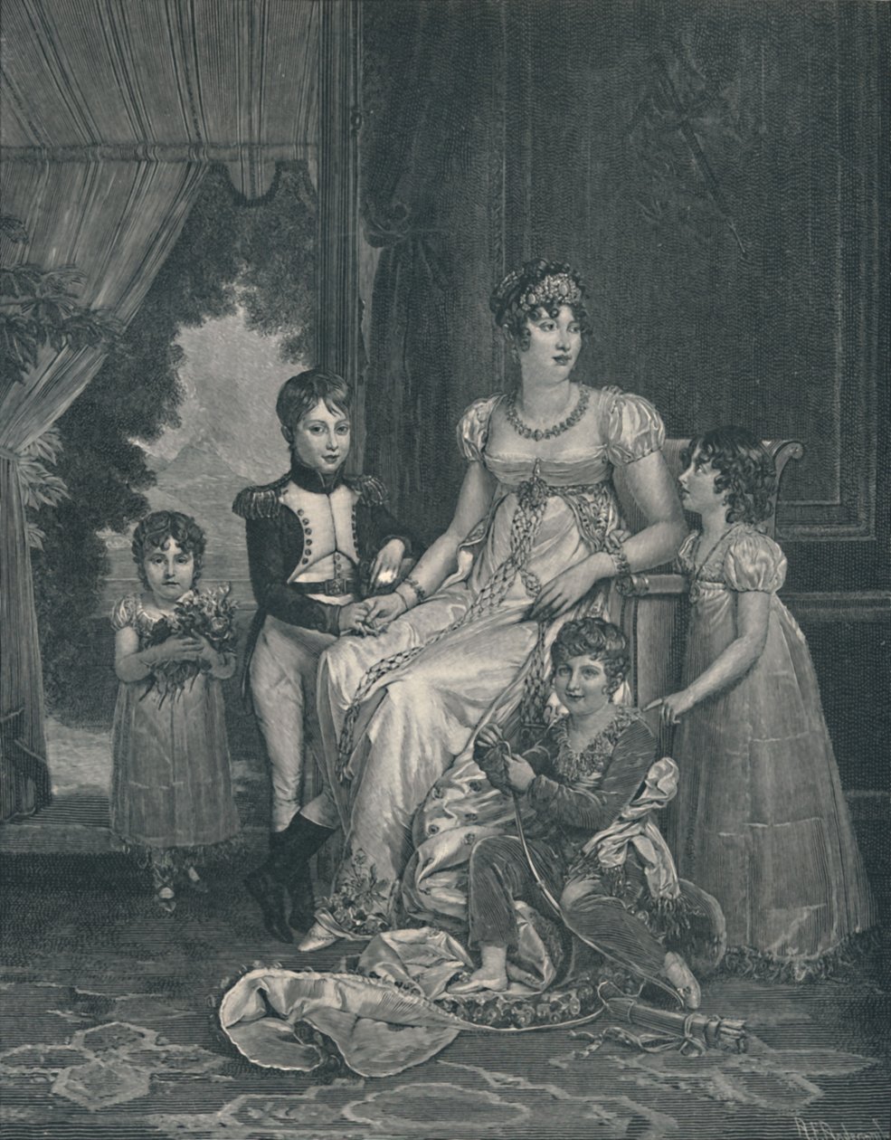 "Marie-Annunciade-Caroline Bonaparte", 1810, 1896 alkotó: AE Anderson
