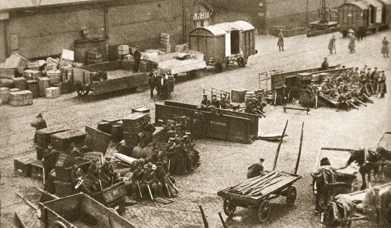 A Királyi Sussex Ezred 2. zászlóalja, Belfast, Írország, 1907 alkotó: AE Brown