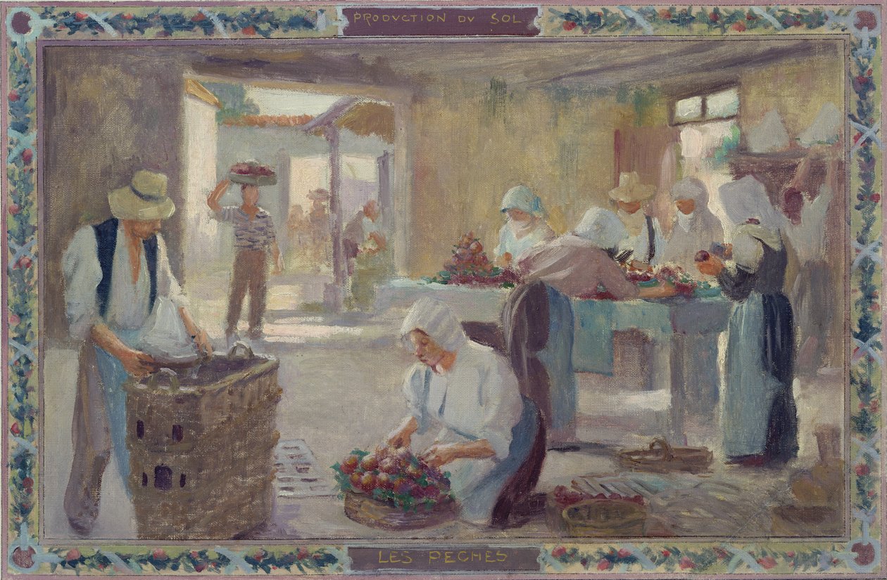 A Nap terméke: Őszibarack, 1892 alkotó: A.F. and Bonnencontre Gorguet