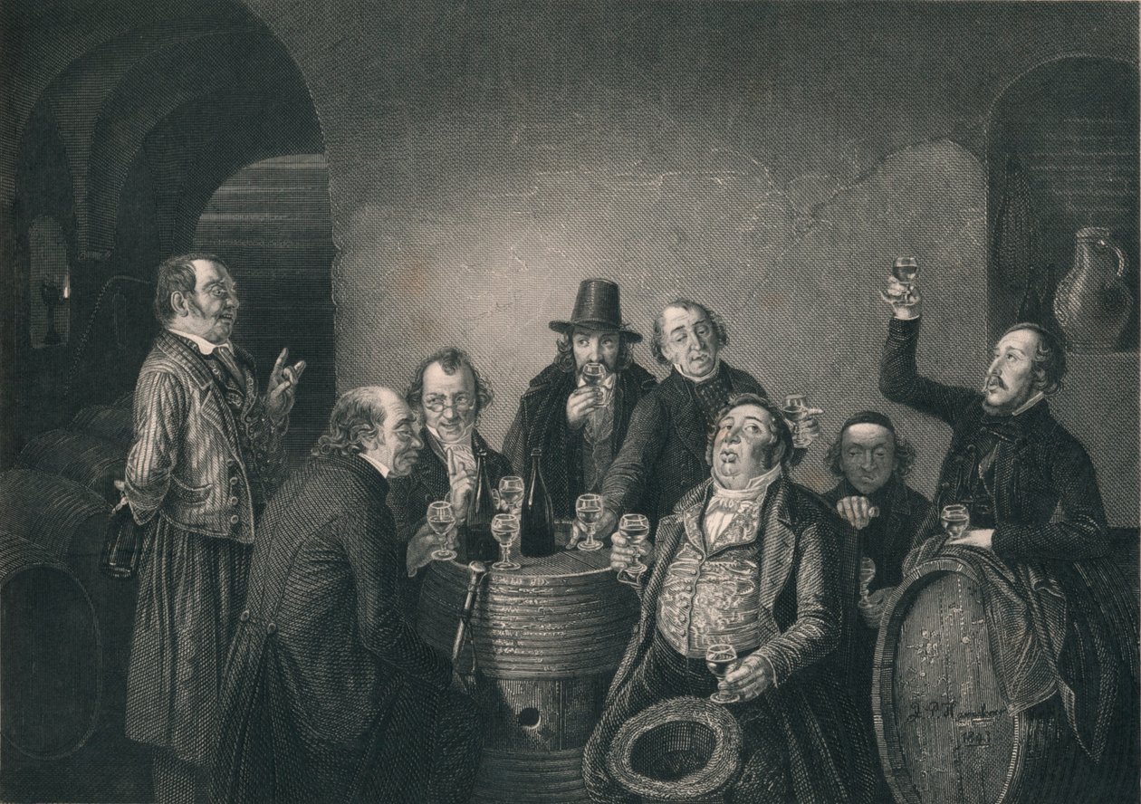 „The Wine Commission”, 19. század közepe. alkotó: AH Payne