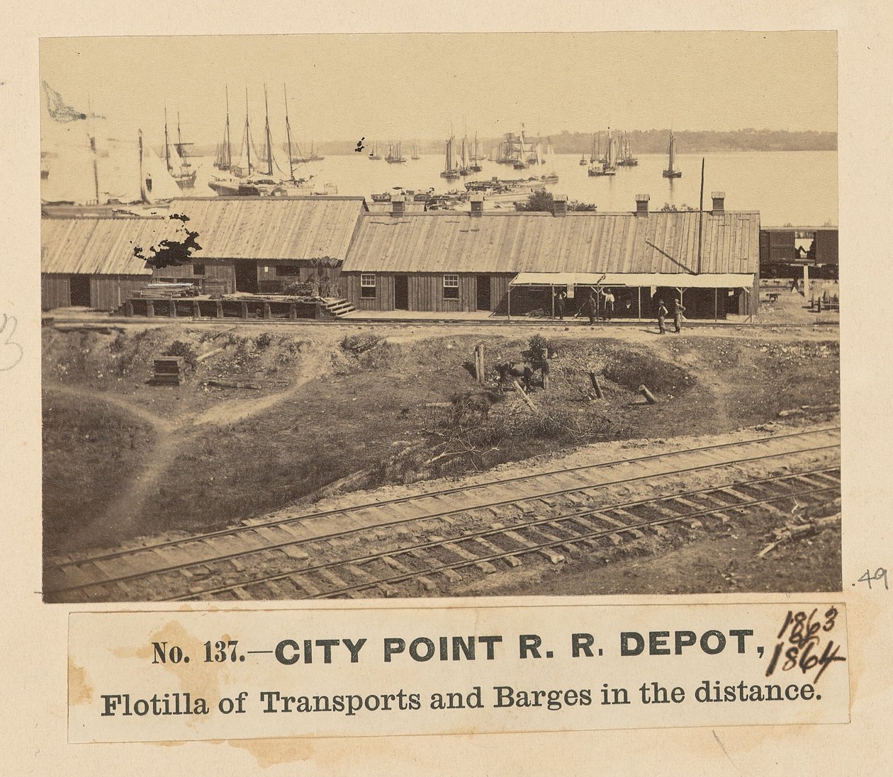 City Point vasútállomás alkotó: A.J. Russell