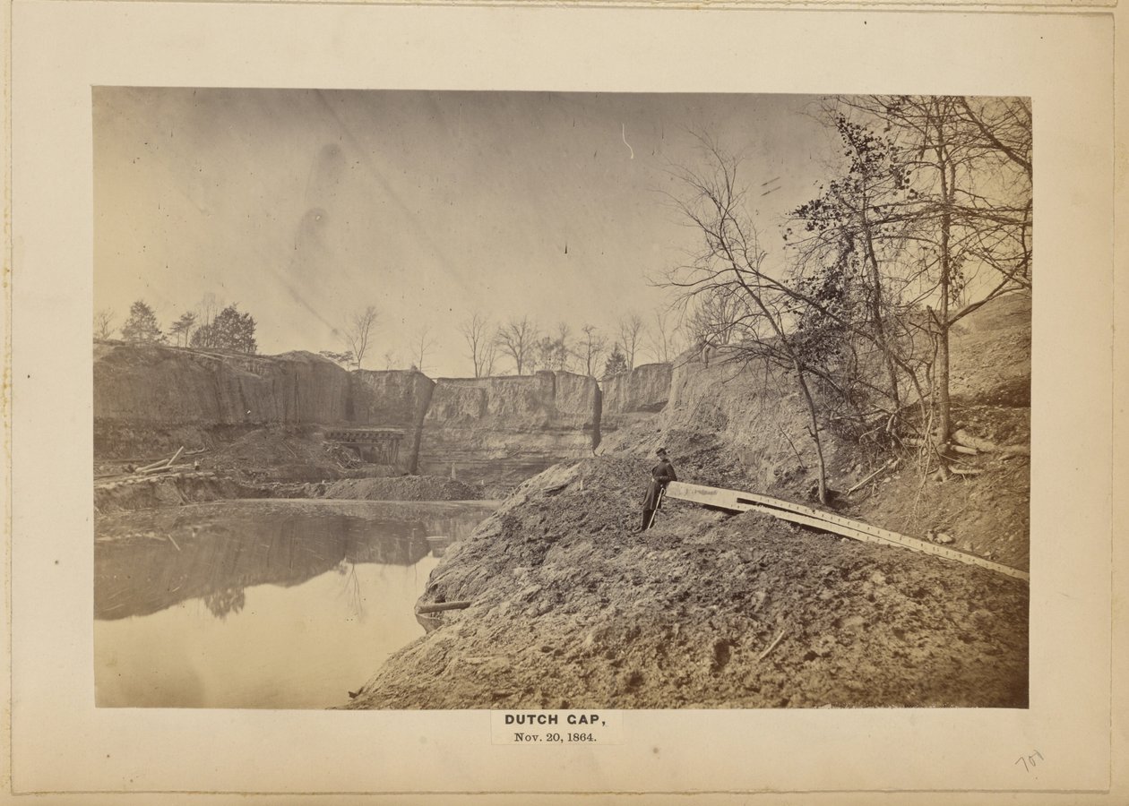 Dutch Gap, 1864. november 20. [James River, Va.]. alkotó: A.J. Russell